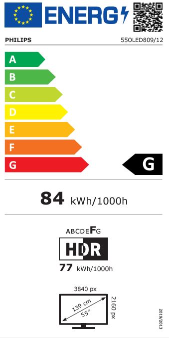 PHILIPS OLED Smart TV 55" 55OLED809